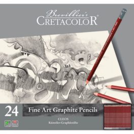   Cretacolor CLEOS Fine Art Graphite grafitceruza készlet, 24 db (9B-9H)