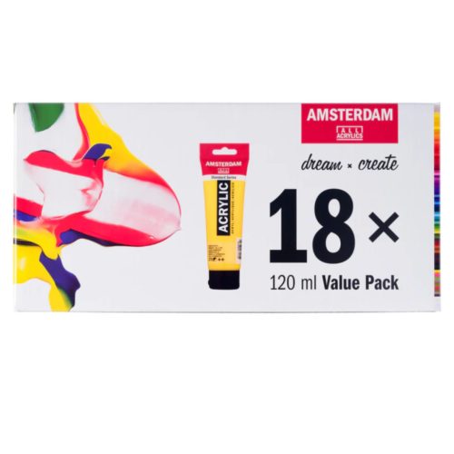 Talens Amsterdam akrilfesték készlet 18x120ml készlet