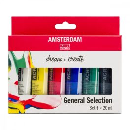 Talens Amsterdam akrilfesték készlet 6x20ml
