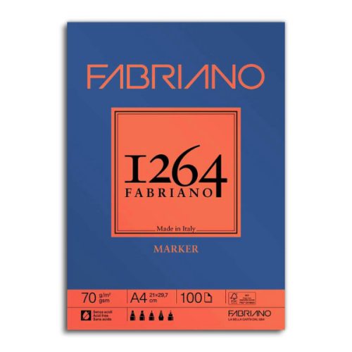 Fabriano 1264 Marker tömb 70g - A4 ragasztott