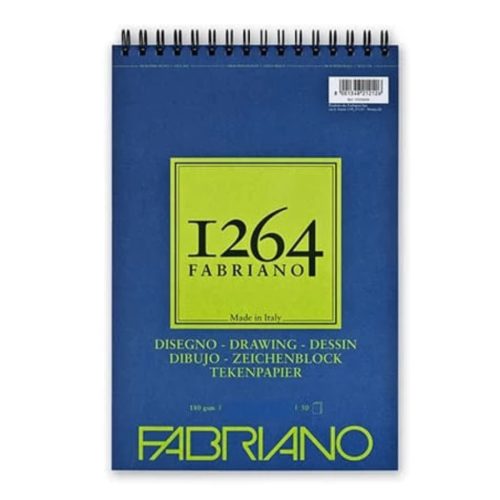 Fabriano 1264 univerzális rajztömb felül spirálos, méret: A5, 30lap