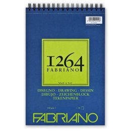   Fabriano 1264 univerzális rajztömb felül spirálos, méret: A3, 50 lap