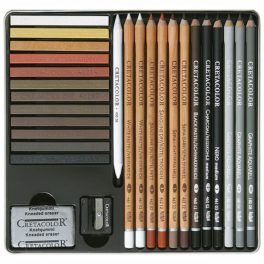 Cretacolor Creativo rajzkészlet 27db-os, fémdobozban
