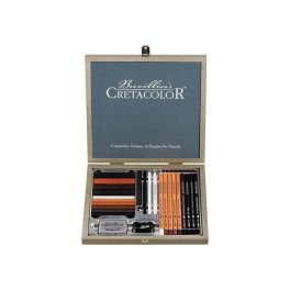 Cretacolor PASSION BOX rajzkészlet 25db-os, fadobozban