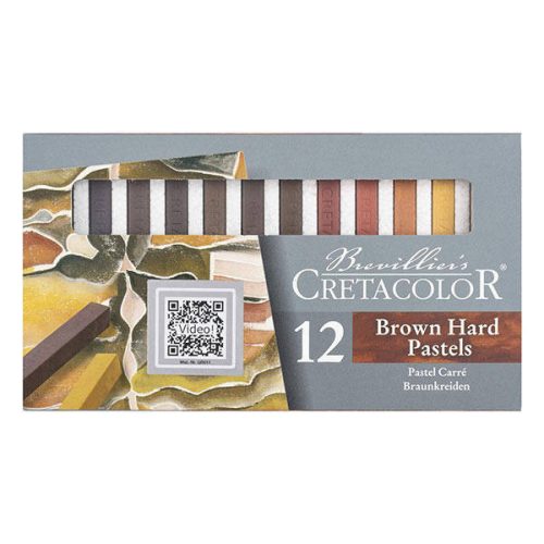 Cretacolor pittkréta készlet 12db, barna árnyalatok