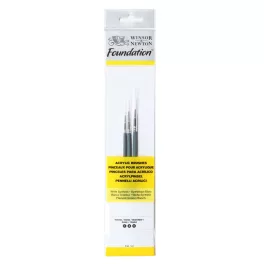 Winsor & Newton Foundation szintetikus ecsetkészlet - 3db