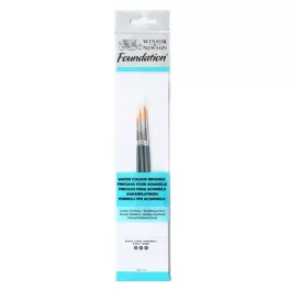   Winsor & Newton Foundation szintetikus ecsetkészlet akvarellhez - 3db