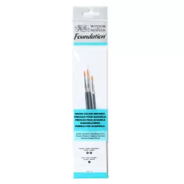   Winsor & Newton Foundation szintetikus ecsetkészlet akvarellhez - 3db