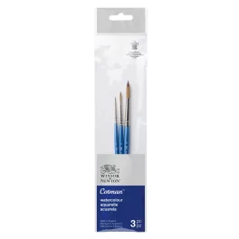   Winsor & Newton Cotman szintetikus ecsetkészlet akvarellhez - 3db
