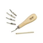 Linómetsző készlet MILAN 5kés+kitolós fanyél