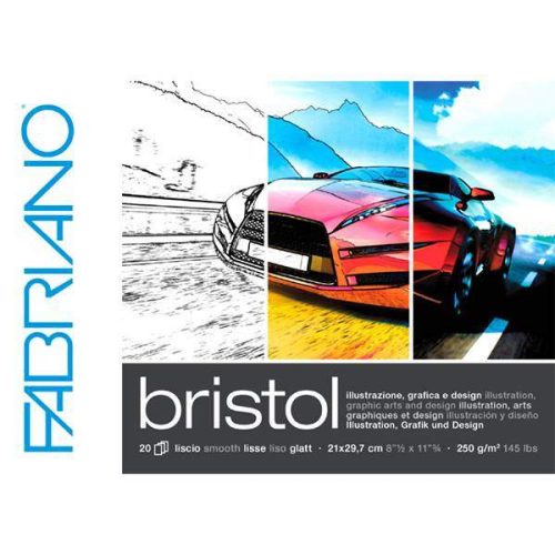 Fabriano Bristol tömb 250g, A4 - 20lap
