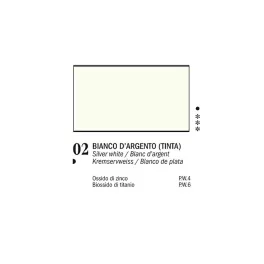 Ferrario Van Dyck olajfesték 60ml, 02 - ezüstfehér