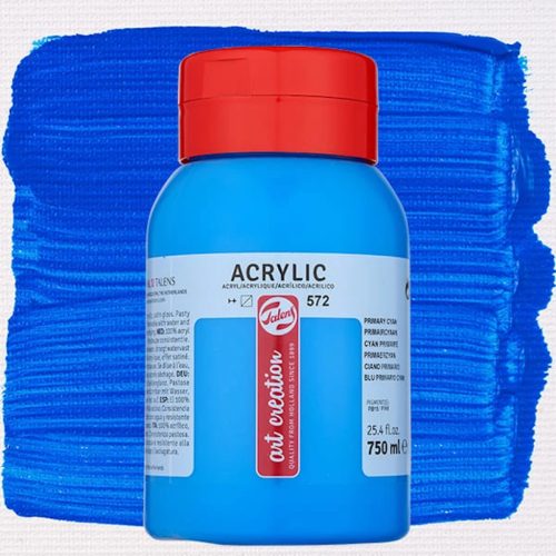Talens Art Creation akrilfesték 750ml - keverőciánkék 572 (Primary Cyan)
