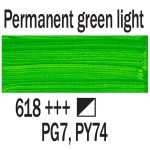 Talens Art Creation akrilfesték 750ml - permanent világoszöld 618 (Permanent Green Light)