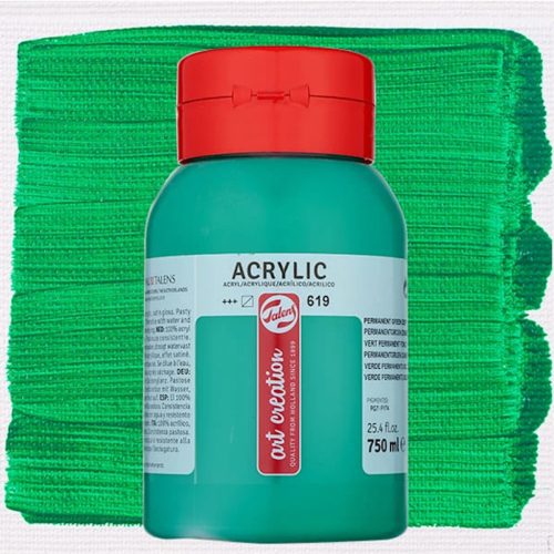 Talens Art Creation akrilfesték 750ml - permanent mélyzöld 619 (Permanent Green Deep)