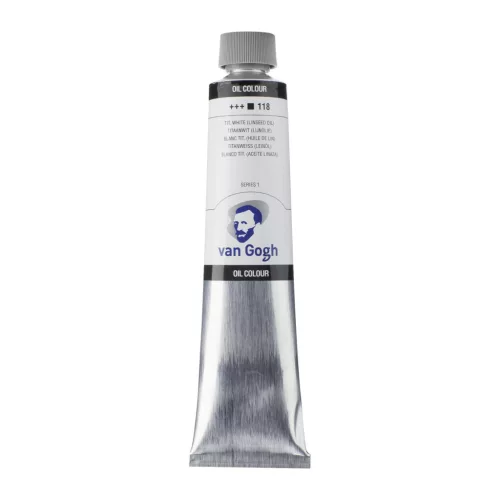 Van Gogh 200ml olajfesték- Titánfehér (lenolajjal) 118 (Titanium White with Linseed Oil)