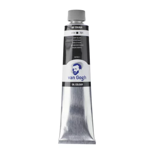 Van Gogh 200ml olajfesték- Elefántcsont fekete 701 (Ivory Black)