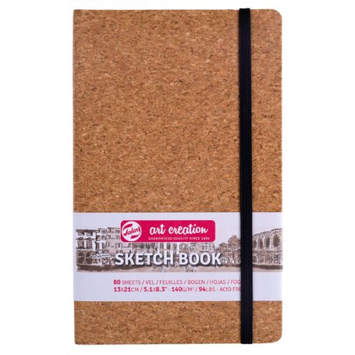 Talens Art Creation Sketch Book rajz- és vázlatfüzet, 13x21cm, 140g/m², 80lap - Cork