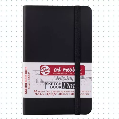 Talens Art Creation Sketchbook Dots - Pontozott vázlattömb 9x14cm, 80g, 80 lap