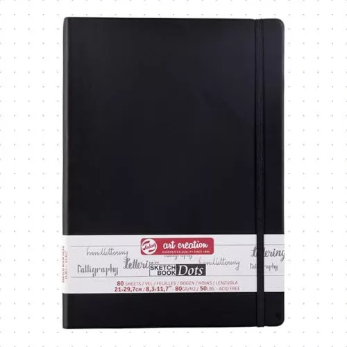 Talens Art Creation Sketchbook Dots - Pontozott vázlattömb A4, 80g, 80 lap