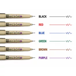   SAKURA Pigma Micron 05 fineliner készlet 6 db színes rajztoll