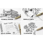 SAKURA Pigma Micron 05 fineliner készlet 6 db színes rajztoll