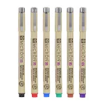SAKURA Pigma Micron 05 fineliner készlet 6 db színes rajztoll