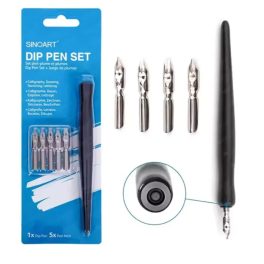 Kalligrafikus toll készlet, SINOART, vágotthegyű, 6 db-os