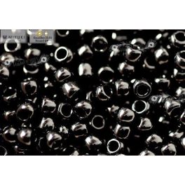 Japán kásagyöngy Miyuki 6/0, telt fekete, 10g