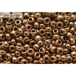 Japán kásagyöngy Miyuki 8/0, sötét bronz, 10g