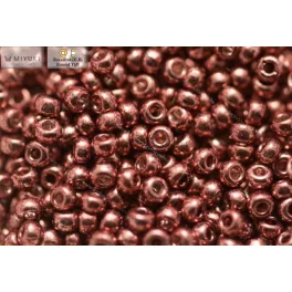 Japán kásagyöngy Miyuki 11/0, galvanizált rose-gold, 10g
