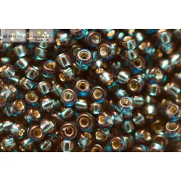 Japán kásagyöngy Miyuki 11/0, ek.kék cirkon, 10g