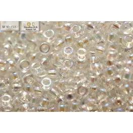 Japán kásagyöngy Miyuki 11/0, kristály AB, 10g