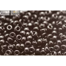Japán kásagyöngy Miyuki 11/0, telt fekete, 10g