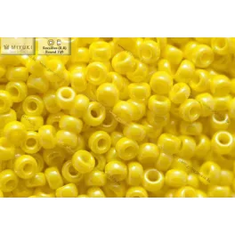 Japán kásagyöngy Miyuki 11/0, telt sárga lüszter, 10g