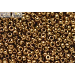 Japán kásagyöngy Miyuki 11/0, sötét bronz, 10g