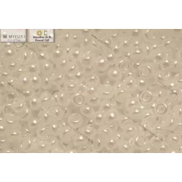 Japán kásagyöngy Miyuki 11/0, fehér ceylon, 10g