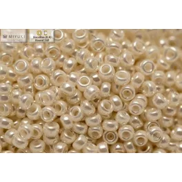 Japán kásagyöngy Miyuki 11/0, elefántcsont ceylon, 10g