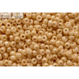 Japán kásagyöngy Miyuki 15/0, lüszteres vil.beige