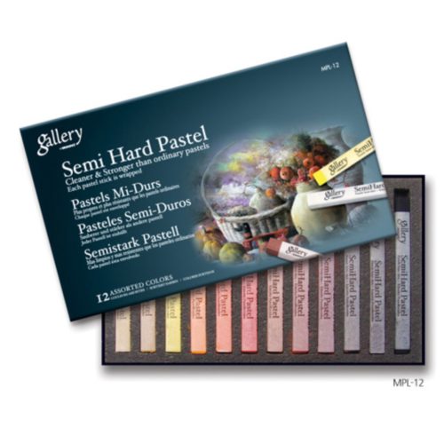 Gallery, félkemény pasztellkréta (porpasztell), 12szín