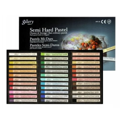 Gallery, félkemény pasztellkréta (porpasztell), 36szín