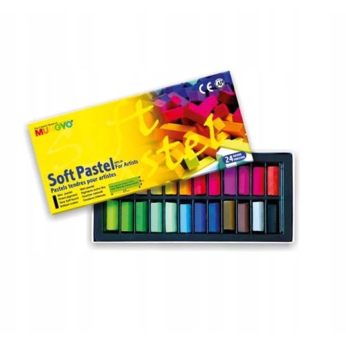 Mungyo pasztellkréta (porpasztell), 24szín