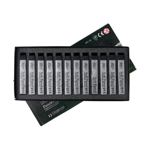 Gallery, pasztellkréta (porpasztell), 12 db fekete