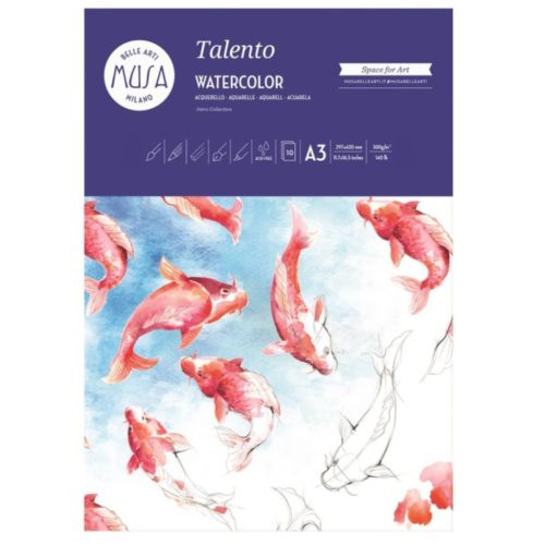 MUSA Talento - akvarelltömb - A3 (300g/m2, 10 lap)
