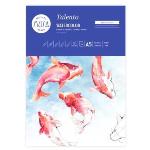 MUSA Talento - akvarelltömb - A5 (300g/m2, 10 lap)