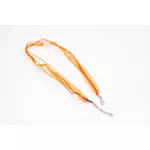 Organza nyaklánc alap lánchosszabítóval, 43 cm - narancssárga
