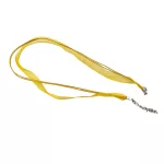 Organza nyaklánc alap lánchosszabítóval, 43 cm - napsárga