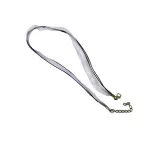 Organza nyaklánc alap lánchosszabítóval, 43 cm - orgona