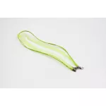 Organza nyaklánc alap lánchosszabítóval, 43 cm - világoszöld