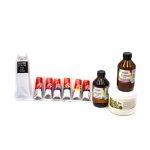 Olajfestő készlet Lukas olajfestékekkel, állvánnyal, gesso-val, dammar lakkal és terpentinnel